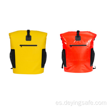 Mochila seca con cremallera impermeable al aire libre